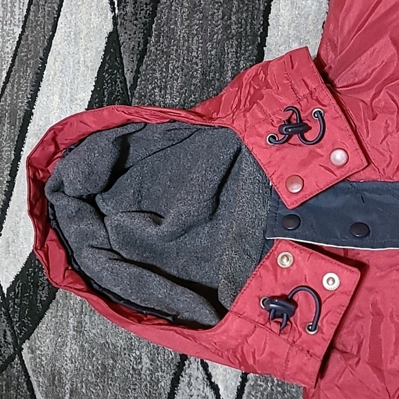 VINTAGE BKE-ICE NYLON REMOVABLE FLEECE LINING VARSATILE ZIP-SNAP HOODIE JACKET - Picture 2 of 16